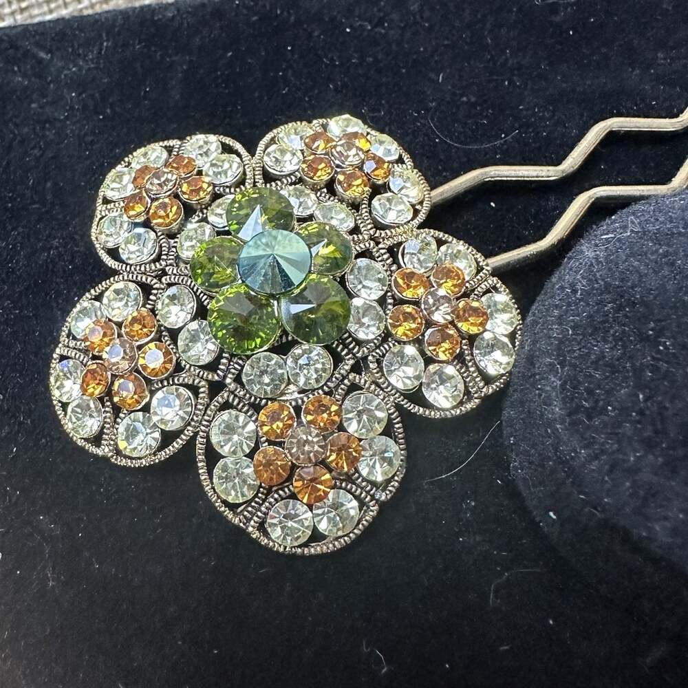 Cara New York Rhinestone Hair Pin Elegant Fancy Wedding Prom Formal Gorgeous NEW